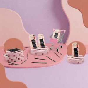Jepitan Rambut Model Lidi Kar Pink