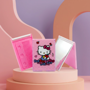 Cermin Kaca Include Sisir Box Karakter Hello Kitty