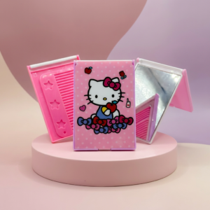 Cermin Kaca Include Sisir Karakter Hello Kitty