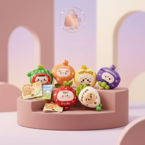Gantungan Kunci Karakter Boneka Buah & Sayur Lonceng