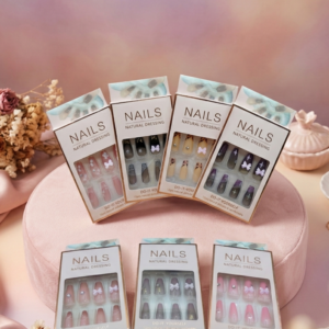 Kuku Palsu Motif Pita | Press On Nails Nail Art